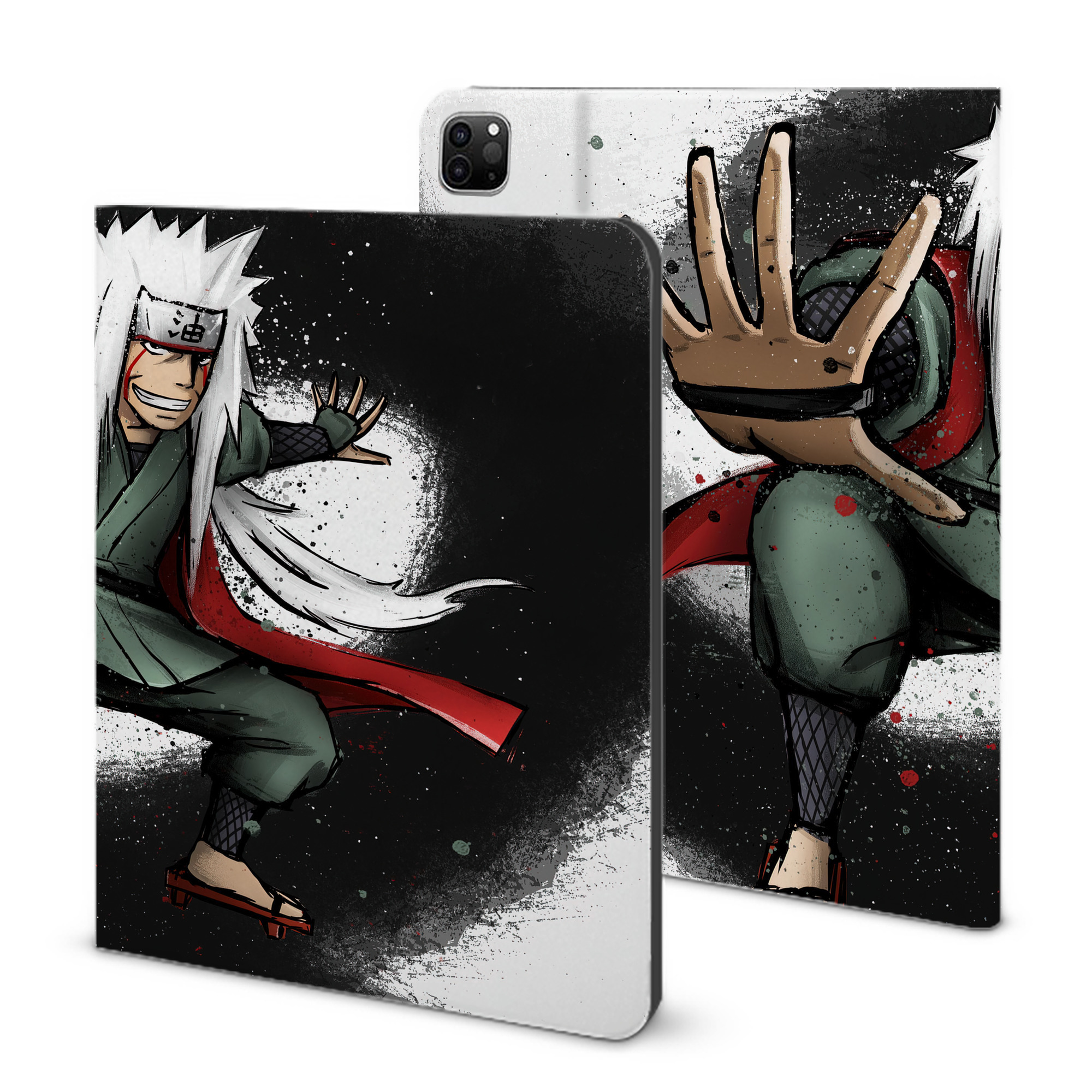 （画像用） NARUTO -ナルト- NARUTO -ナルト- 疾風伝 IPad ケース ブック型 PUレザー TPU 耐衝撃 軽量 薄型 ペン収納なし 全面保護 IPad 各モデル対応
